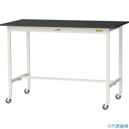 ■ヤマテック 実験用作業台 LABシリーズ実験用ラボテーブル 移動式 ケミテクト天板 W1500×D750×H1035 ブ..