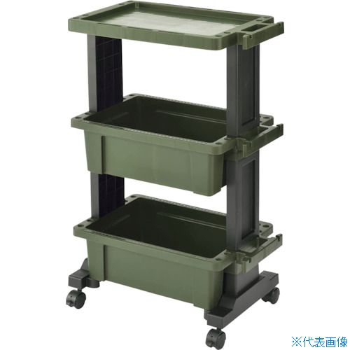オレンジブック トラスコ中山　TRUSCOJEJアステージ ツールワゴンTWT—490G 〔品番:TWT490G〕[ 注番:3698166]特長●簡単組み立て式のツールワゴンです。●延長コードやエアホースをかけられるハンガー形状です。●ドライバー、ペンチ類が挿せる穴付きです。●40mm径自在キャスター付きで移動もラクラクです。（2輪はロック付き）●ボックスのフチには便利な簡易目盛り付きです。●丈夫で軽く、便利な機能満載のツールワゴンです。仕様●最大積載量(kg/台)：30●均等積載量(kg/段)：10●間口(mm)：490●奥行(mm)：295●高さ(mm)：755●色：ブラックグリーン仕様2材質/仕上●天板・本体・支柱・脚：ポリプロピレン●キャスター：ナイロン・スチール●ネジ：スチール（三価クロメート）セット内容/付属品注意原産国（名称）日本JANコード4991068172364本体質量4kgオレンジブック トラスコ中山　TRUSCOJEJアステージ ツールワゴンTWT—490G 〔品番:TWT490G〕[注番:3698166][本体質量：4kg]《包装時基本サイズ：490×305×240》〔包装時質量：4000g〕分類》物流・保管用品》ツールワゴン》樹脂製ワゴン☆納期情報：仕入れ先通常在庫品 (欠品の場合有り)