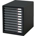 ■IRIS 245973 レターケース浅型10段 265×350×345 ダークグレー L10SRDGY(3726941)