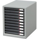 ■IRIS 245972 レターケース浅型10段 265×350×345 ライトグレー L10SRLGY(3726959)