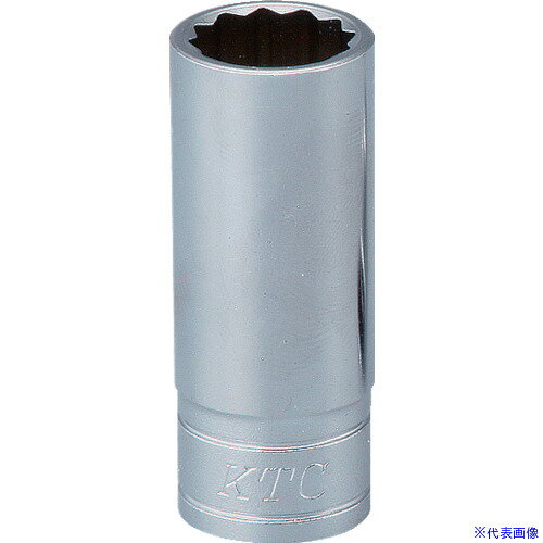■KTC 9.5sq.セミディープソケット(十二角)21mm B3M21W(3732223)