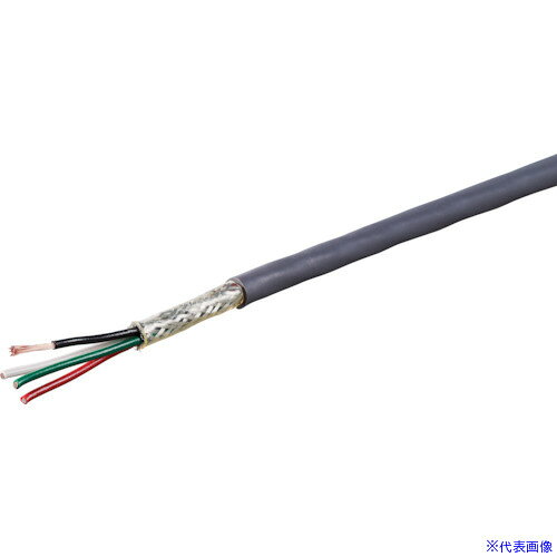 ■オーナンバ 編組シールド付き軽装用ケーブル 100m ONB4X0.3SQ100(3787466)[送料別...