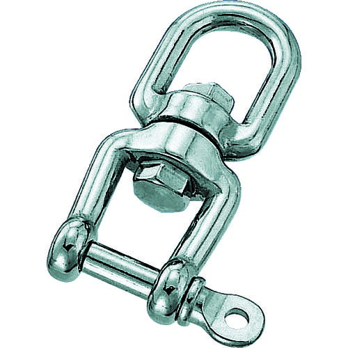 オレンジブック トラスコ中山　TRUSCO水本 ステンレス シングルシャックル 全長65mm 使用荷重1.67kN 〔品番:B298〕[ 注番:3790037]特長●回転するのでねじれを取り除きます。●片方のアイはシャックル形式です。ピンを開閉することで簡単にチェーンなどが取り付けできます。用途●チェーンなどのよりとりに。●チェーン・ワイヤ・ロープなどの連結金具として。仕様●使用荷重(kN)：1.67●ねじ径：M6●A(mm)：6.2●B(mm)：12●D(mm)：6●W(mm)：15●L1(mm)：65●L2(mm)：14●L3(mm)：12●寸法(mm)A：6.2●寸法(mm)B：12●寸法(mm)D：6●寸法(mm)W：15●寸法(mm)L1：65●寸法(mm)L2：14●寸法(mm)L3：12仕様2材質/仕上●ステンレス（SUS304）●仕上げ：バレル研磨仕上げセット内容/付属品注意原産国（名称）台湾JANコード4982970402571本体質量60gオレンジブック トラスコ中山　TRUSCO水本 ステンレス シングルシャックル 全長65mm 使用荷重1.67kN 〔品番:B298〕[注番:3790037][本体質量：60g]《包装時基本サイズ：65×69×17》〔包装時質量：62g〕分類》荷役用品》吊りクランプ・スリング・荷締機》シャックル☆納期情報：仕入れ先通常在庫品 (欠品の場合有り)