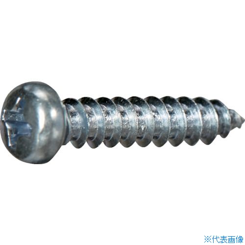 ■TRUSCO ナベ頭タッピングねじ 1種A ユニクロ M5×50 10本入 少量パック Y8330550(3796179)