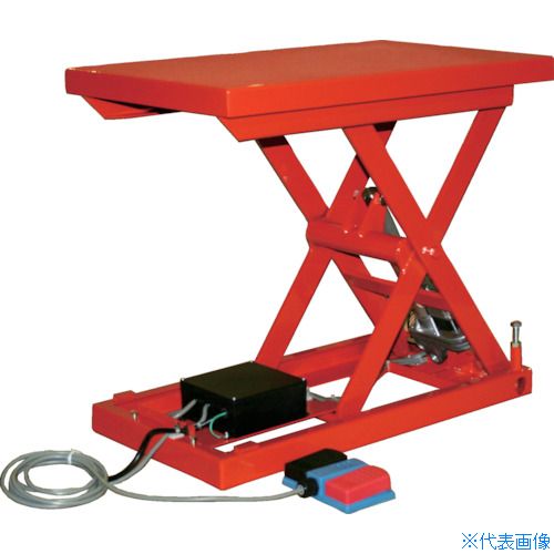 ■TRUSCO テーブルリフト 150kg 倍速タイプ 電動Bねじ式 200V 520×850mm HDLH1558RT...