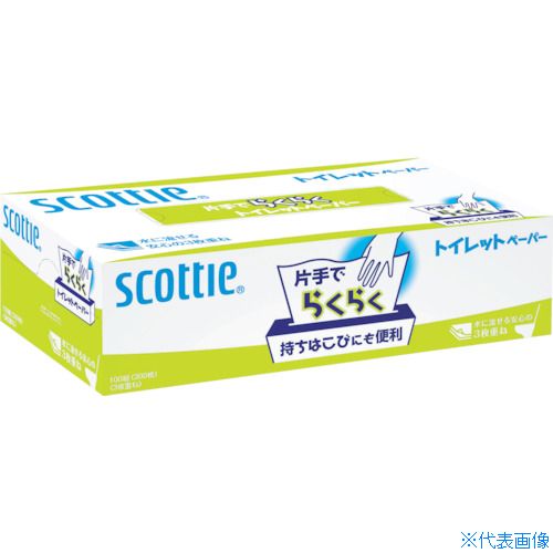 オレンジブック トラスコ中山　TRUSCOクレシア スコッティ 片手でらくらくトイレットペーパー 〔品番:29100〕[ 注番:3808564]特長●片手で使えるBOXタイプのトイレットペーパーです。●厚手(3枚重ね)で吸収性能に優れています。●1枚ずつポップアップするシートタイプのトイレットペーパーです。用途●手の不自由な方に。●外出時の携帯用に。仕様●タイプ：シート●色：ホワイト●ケース入数：100組(300枚)×20箱●シートサイズ(mm)：214×214●大箱入数：20個仕様2材質/仕上●パルプセット内容/付属品注意原産国（名称）日本JANコード本体質量4.8kgオレンジブック トラスコ中山　TRUSCOクレシア スコッティ 片手でらくらくトイレットペーパー 〔品番:29100〕[注番:3808564][本体質量：4.8kg]《包装時基本サイズ：262×620×302》〔包装時質量：5kg〕分類》清掃・衛生用品》労働衛生用品》トイレ用品☆納期情報：メーカー取り寄品（弊社より発送）
