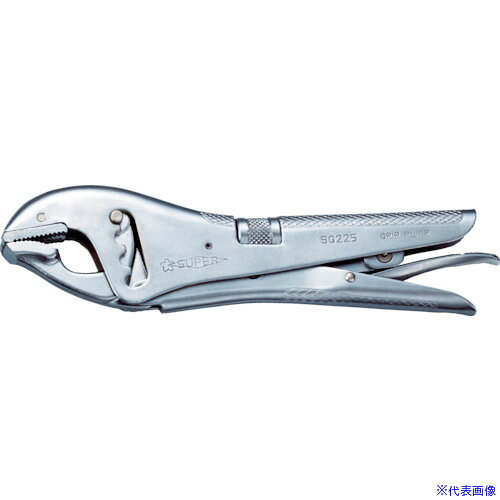 オレンジブック トラスコ中山　TRUSCOスーパー グリッププライヤ(本体全長:235mm)最大締付握力:500kg 〔品番:SG225〕[ 注番:3819710]特長●ポイント切り換えをし、現物のくわえ具合をねじ調整しておけばグリップを握るだけでガッチリ固定します。用途●口開きが4段に切り換えができ、ワークに応じて作業は迅速です。●板金・熔接作業に。●あらゆるハンドバイス作業に。仕様●全長(mm)：239●口開き(mm)角材最小：3●口開き(mm)角材最大：50●口開き(mm)パイプ最小：φ3●口開き(mm)パイプ最大：φ50●最大締圧力(kN)：4.9●頭部硬度：HRC40〜47・刃部硬度：HRC50〜57●頭部厚さ(mm)：17仕様2材質/仕上●特殊鋼セット内容/付属品注意原産国（名称）中国JANコード4967521313766本体質量550gオレンジブック トラスコ中山　TRUSCOスーパー グリッププライヤ(本体全長:235mm)最大締付握力:500kg 〔品番:SG225〕[注番:3819710][本体質量：550g]《包装時基本サイズ：321×97×23》〔包装時質量：592g〕分類》手作業工具》クランプ・バイス》グリッププライヤー☆納期情報：仕入れ先通常在庫品 (欠品の場合有り)