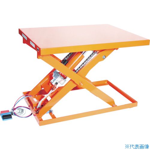 オレンジブック トラスコ中山　TRUSCOTRUSCO テーブルリフト500kg(電動BねじDC24V)500×800mm 〔品番:HDLL5058VD2〕[ 注番:3821286]特長●ベクトル制御採用、よりスムーズな動作になりました。●最低位をより低くしました。●伝導効率の高いボールねじ式ドライシリンダを採用しています。●昇降停止時の惰性がなく、スムーズな昇降停止を実現します。●グリス潤滑による、メンテナンスフリーです。用途●荷物の昇降や作業台として。仕様●均等荷重(kg)：500●テーブル寸法(mm)幅：500●テーブル寸法(mm)長さ：800●最大テーブル高さ(mm)：600●最低テーブル高さ(mm)：130●昇/降時間(秒)50Hz：21/21●昇/降時間(秒)60Hz：21/21●電源(V)：DC24●電源コード長さ(m)：2●モーター出力(kW)：0.4●ストローク(mm)：470●最大使用頻度(回/時)：15●テーブル高さ(mm)：130〜600●昇降方式：電動ボールねじ式●色：オレンジ●テーブル寸法(mm)幅×長さ：500×800仕様2●昇降方法:電動ボールねじ式●操作方法:フットスイッチ(コード長さ2m)●ユニット：内蔵式●電源：DC24Vバッテリー専用●電源コード長さ：2m材質/仕上セット内容/付属品注意●最大使用頻度を超えるご使用は故障の原因となります。●車上渡しのため、お客様での荷降ろしが必要です。●重量物ですのでご注意ください。原産国（名称）日本JANコード4550414090525本体質量100kgオレンジブック トラスコ中山　TRUSCOTRUSCO テーブルリフト500kg(電動BねじDC24V)500×800mm 〔品番:HDLL5058VD2〕[注番:3821286][本体質量：100kg]分類》搬送機器》リフター・ハンドパレットトラック》テーブルリフト☆納期情報：メーカー直送品（送料元払い）【法人限定＝会社名ご記入お願い致します。】 ※北海道・沖縄・離島は運賃別途商品も含む