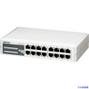 ■BUFFALO 10/100M スイッチングハブ プラスチック筐体/電源内蔵モデル 16ポート LSW3TX16NP(3822005)