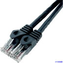 ■HORIC LANケーブル UTP カテゴリー6A 1m ブラック LC10−578RB LC10578RB(3823283)
