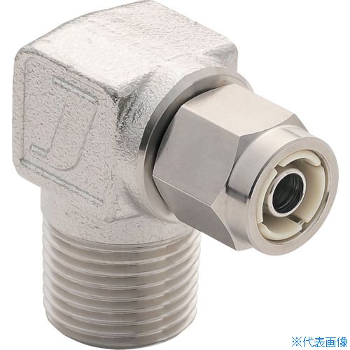 ■潤工社 ステンレス継手 U2Sシリーズ エルボ 12×8mm PT1/2 L128004US2(3824290)