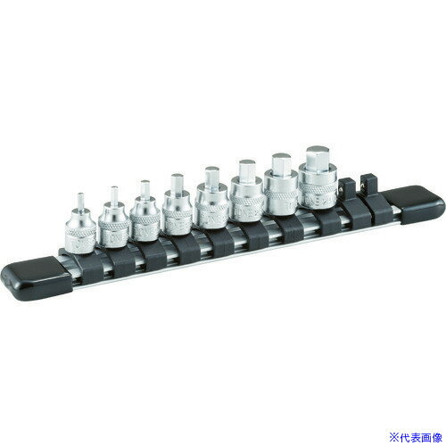 ■TONE ショートヘキサゴンソケットセット(ホルダー付) 8pcs HH208S(3876519)