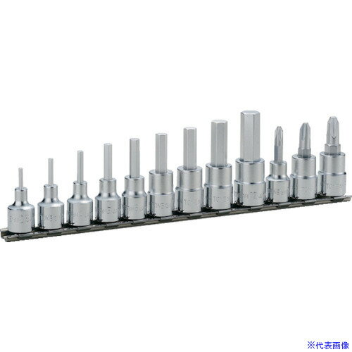 ■TONE ヘキサゴンソケットセット(ホルダー付) 12pcs 差込角9.5mm HH312(3876535)