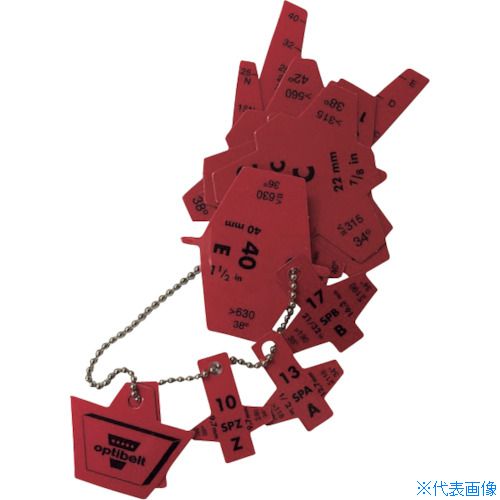 ■オプティベルト プーリー溝ゲージ Vベルト用 RILLENLKR(3880089)