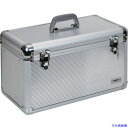 ■TRUSCO アルミケース 中皿付 339X162X127 シルバー TACN35(3895475)(4)
