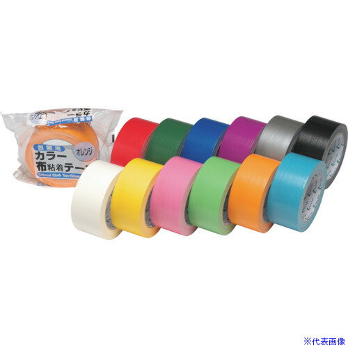 ■リンレイテープ 包装用布カラーテープ #384 50×25 青 38450X25BU(3937451)×30[送料別途お見積り][法人限定][外直送]