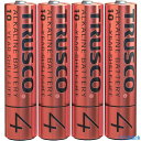 ■TRUSCO アルカリ乾電池 10年 単4 (4本入) TLR03GPL4S(3942334)