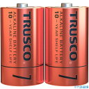 ■TRUSCO アルカリ乾電池 10年 単1 (2本入) TLR20GPL2S(3942338)