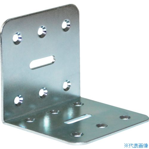 ■TRUSCO 2x4サポート ユニクロメッキ L字金具 24S877(3954973)