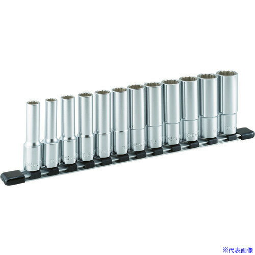 ■TONE ディープソケットセット(12角・ホルダー付) 12pcs 差込角12.7mm HDL412(3956377)