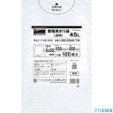 ■TRUSCO 業務用ポリ袋0.02X45L(透明)100枚入り LB20045TM(3963958)