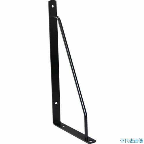 ■TRUSCO カラーアーム棚受 180mm 黒色 ALT180BK(3964028)