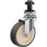 ■ハンマー パイプ差込み旋回式ウレタン車輪(ナイロンホイール)100mm φ38用 4202ENUR100(3984788)