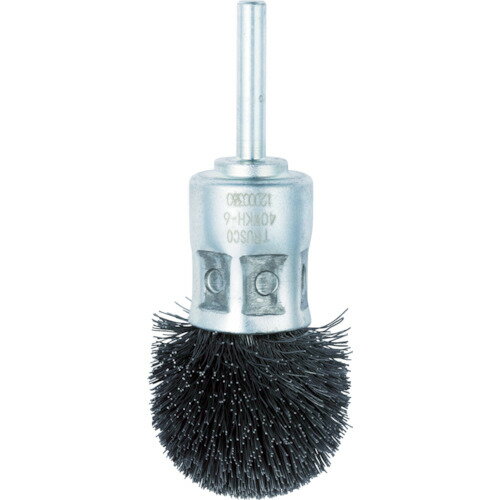 ■TRUSCO 傘型ワイヤーブラシ 半円型 Φ40 40WKH6(4026870)