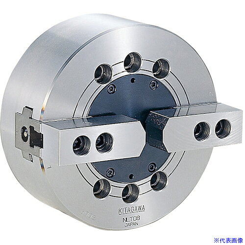 ■北川 2爪中実パワーチャック チャック外径254mm NLT10(4027235)[送料別途お見積り][法人限定][外直送]