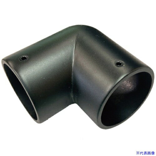 ■フジテック DCエルボ(ネジ付)25 ブラック 28501(4033286)[送料別途お見積り][法人限定][掲外取寄]