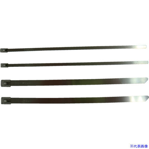 ■PANDUIT MLTタイプ 自動ロック式ステンレススチールバンド SUS304 幅4.6mm 長さ1156mm 25本入り MLT14S-Q MLT14SQ(4036930)