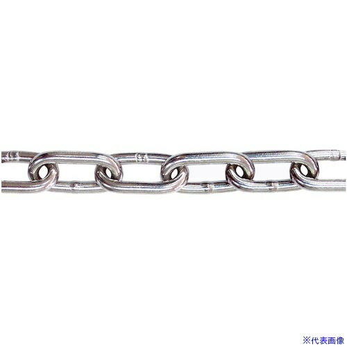 ■フジテック ステンレス小判チェーン3×30m 16986(4039609)[送料別途お見積り][法人限定][掲外取寄](4.0)