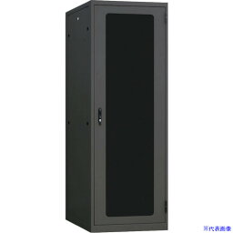 ■摂津金属工業 ネットワークラック SNR2シリーズ ブラック 700×1500×700 SNR230U7070NB(4058449)[送料別途見積り][法人・事業所限定][直送]