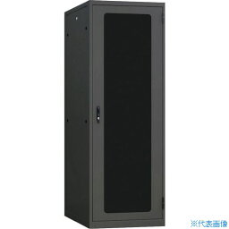 ■摂津金属工業 ネットワークラック SNR2シリーズ ブラック 700×1250×700 SNR225U7070NB(4058458)[送料別途見積り][法人・事業所限定][直送]