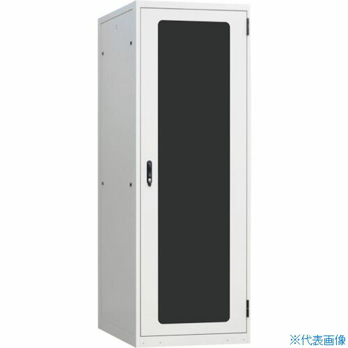 ■摂津金属工業 ネットワークラック SNR2シリーズ ホワイトグレイ 800×2200×800 SNR246U8080NW(4061664)[送料別途見積り][法人・事業所限定][直送]