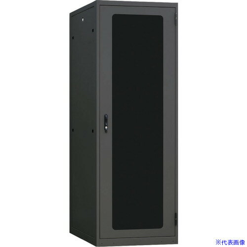 ■摂津金属工業 ネットワークラック SNR2シリーズ ブラック 700×2000×600 SNR242U7060NB(4063183)[送料別途お見積り][法人限定][直送]
