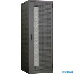 ■摂津金属工業 サーバーラック SSR2シリーズ ブラック 800×2200×1200 SSR247U80C0VB(4066344)[送料別途見積り][法人・事業所限定][直送]