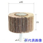 ■ナカニシ フラップサンダー 2本入 φ40×25×軸6 #120 49331(4075874)[送料別途見積り][法人・事業所限定][掲外取寄]