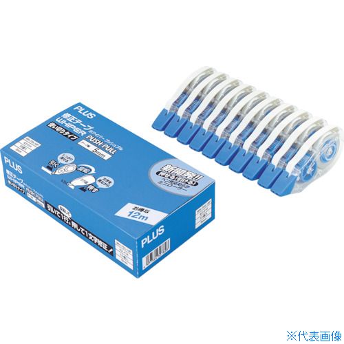 ■PLUS 49968)修正テープ 使い切りタイプ 12m幅5mm 10個入 WH70510P(4078268)