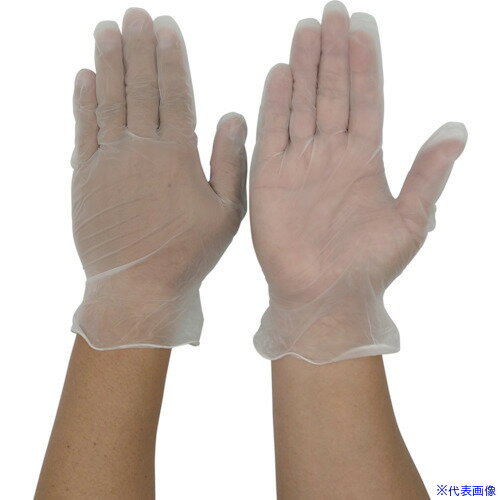 ■サンコー エクセレントプラスチック手袋 パウダーフリーSSサイズ 100枚入 227110(4086358)×10[送料別..