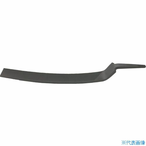 ■TRUSCO クランク型鉄工ヤスリ 平 中目 刃長200 THIC20002(4095245)
