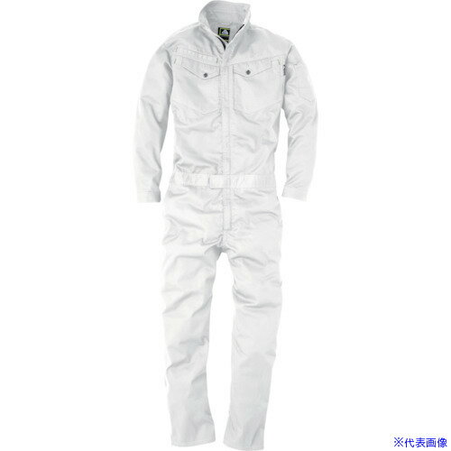 ■CHUSAN コスパ長袖ツナギ ブライトホワイト 6L 20008236L(4106613)[送料別途見積り][法人・事業所限定][掲外取寄]