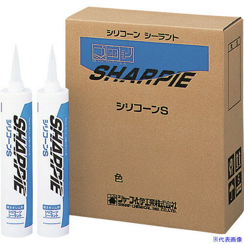■シャープ シーリング剤 シャーピー シリコーンS ライトグレー 330ml SHARPIESCLG(4115018)×20[送料別途見積り][法人・事業所限定][掲外取寄]