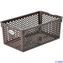 ■SANKO pla 432674 フランクバスケット深型NO.1 ブラウン 135×285×118mm 43267(4121599)