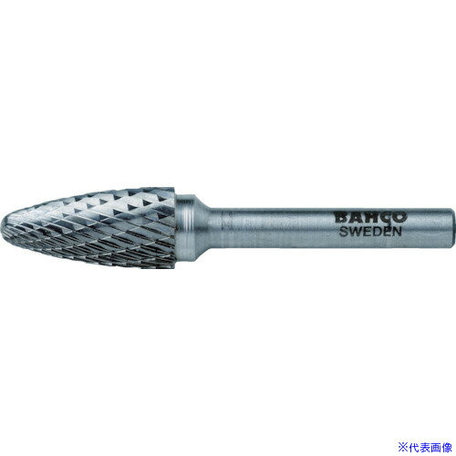 オレンジブック トラスコ中山　TRUSCOBAHCO 超硬バー 先丸トンガリ シングルカット 刃径10mm 〔品番:BAHF1020M06〕[ 注番:4135130]特長●硬度HRC67までの材料の切削が可能です。●ヘッド部硬度はおよそ1500HVです。用途●ルーターを使用した材料の切削加工。仕様●形状：先丸トンガリ(シングルカット)●刃径(mm)：10●刃長(mm)：20●軸径(mm)：6●全長(mm)：60●最高使用回転数(rpm)：25000●オール超硬/ロー付：ロー付仕様2●刃先形状：シングルカット材質/仕上●タングステンカーバイトセット内容/付属品注意●作業時は必ず安全帽、安全メガネなどの保護具をご着用ください。●最高使用回転数は推奨値です。原産国（名称）スウェーデンJANコード7311518035891本体質量35gオレンジブック トラスコ中山　TRUSCOBAHCO 超硬バー 先丸トンガリ シングルカット 刃径10mm 〔品番:BAHF1020M06〕[注番:4135130][本体質量：35g]《包装時基本サイズ：85×16×16》〔包装時質量：24g〕分類》電動・油圧・空圧工具》研削研磨用品》超硬バー☆納期情報：仕入れ先通常在庫品 (欠品の場合有り)
