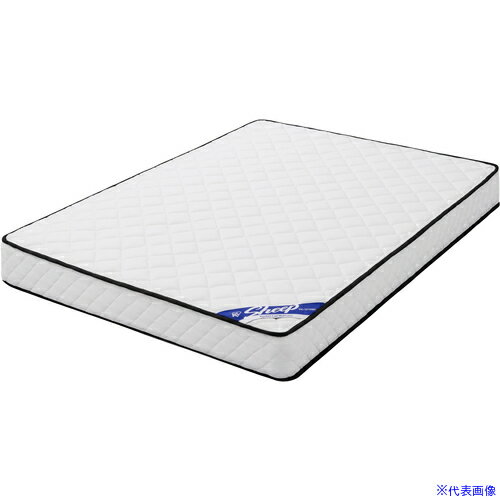 ■IRIS 108498 ポケットコイルマットレス 厚さ20cm ダブル ホワイト PMTS20ND(4150890)[法人限定][外直送元]