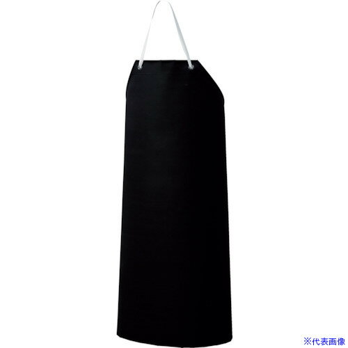 ■船橋 耐溶剤エプロン 胸 ブラック AF3400BK(4153396)