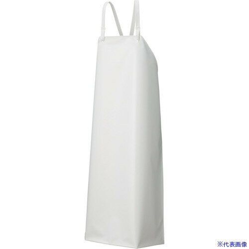 ■船橋 ウレタンシームレスエプロン 胸 ホワイト Lサイズ AF5300WHL(4154962)[送料別途見積り][法人・事..