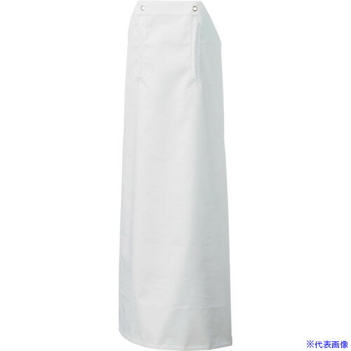 ■船橋 カタコランエプロン ホワイト/グリーン Mサイズ AF820EWHM(4156491)[送料別途お見積り][法人限定..