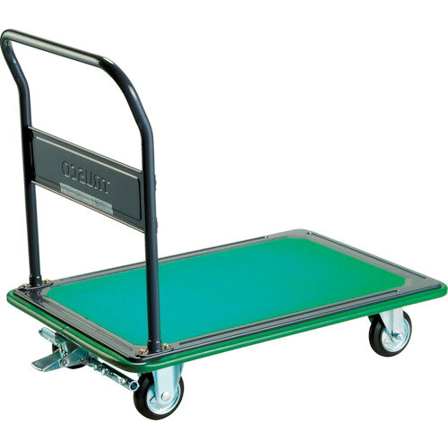 ■TRUSCO 固定ハンドルタイプ プレス製運搬車400KG ブレーキ付 316SEBN(4163443)[法人限定][直送元]